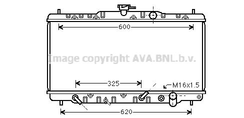 AVA QUALITY COOLING Радиатор, охлаждение двигателя HD2053